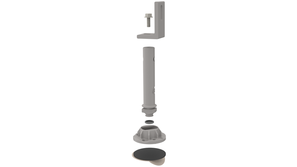K2 Drop N Lock Post 6", Kit, DC