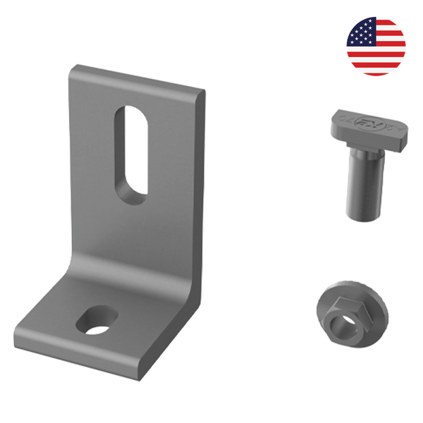 K2 L-Foot Slotted Set, Mill, DC