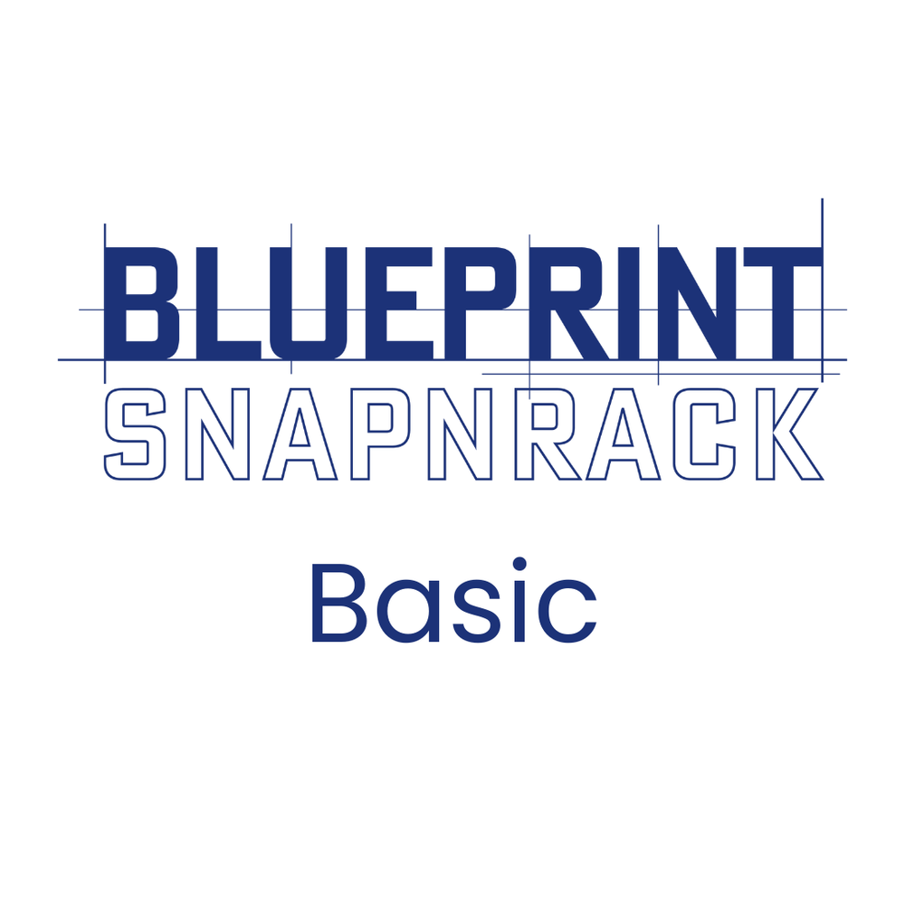 SnapNrack Blueprint (Basic, Select, or Pro)