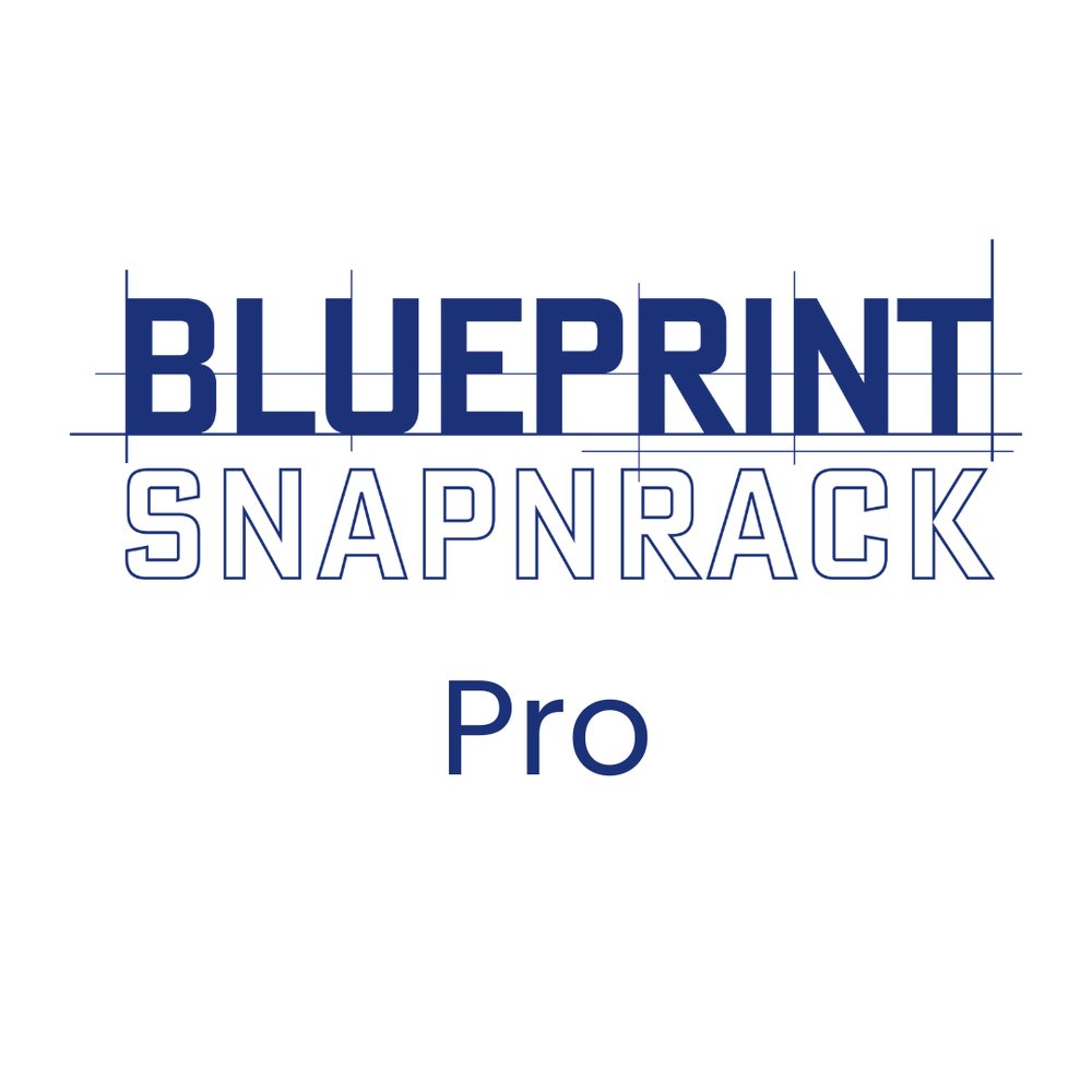 SnapNrack Blueprint (Basic, Select, or Pro)