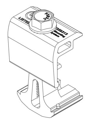 Ultra Rail End Clamp, Silver