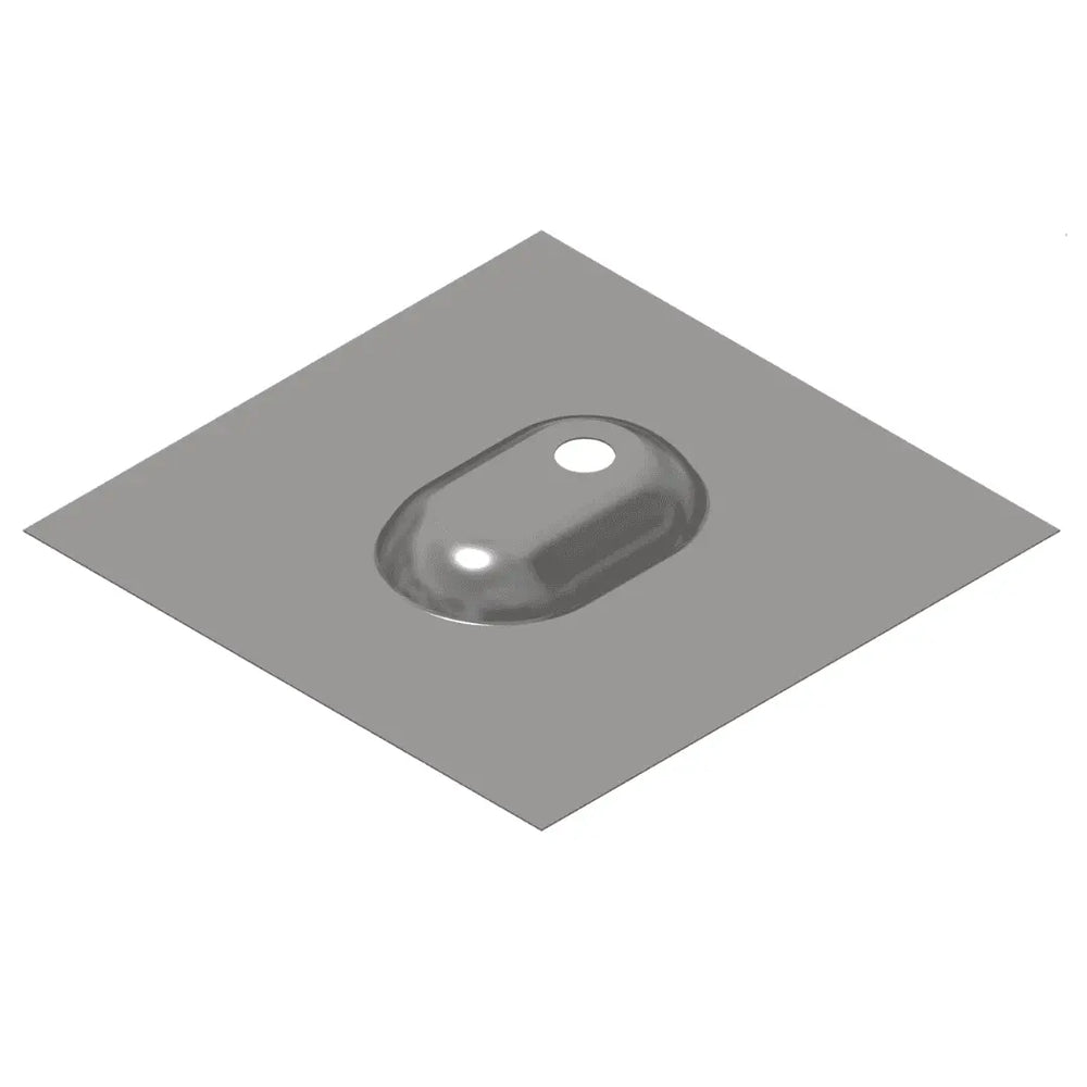 Standoff Flashing, Verde 1.0SSO, Deck Level for 1-Hole Base, 10” x 12” x 1”, Galv