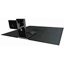 Ultra Rail Comp Kit With Black Composition L Foot, Black Galv Flashing, And Base